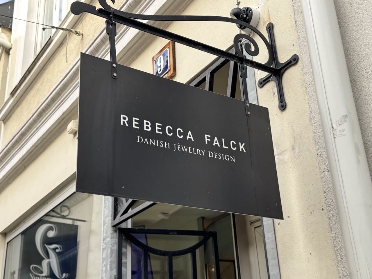 The sign: Rebecca Falck Danish Jewelry Design